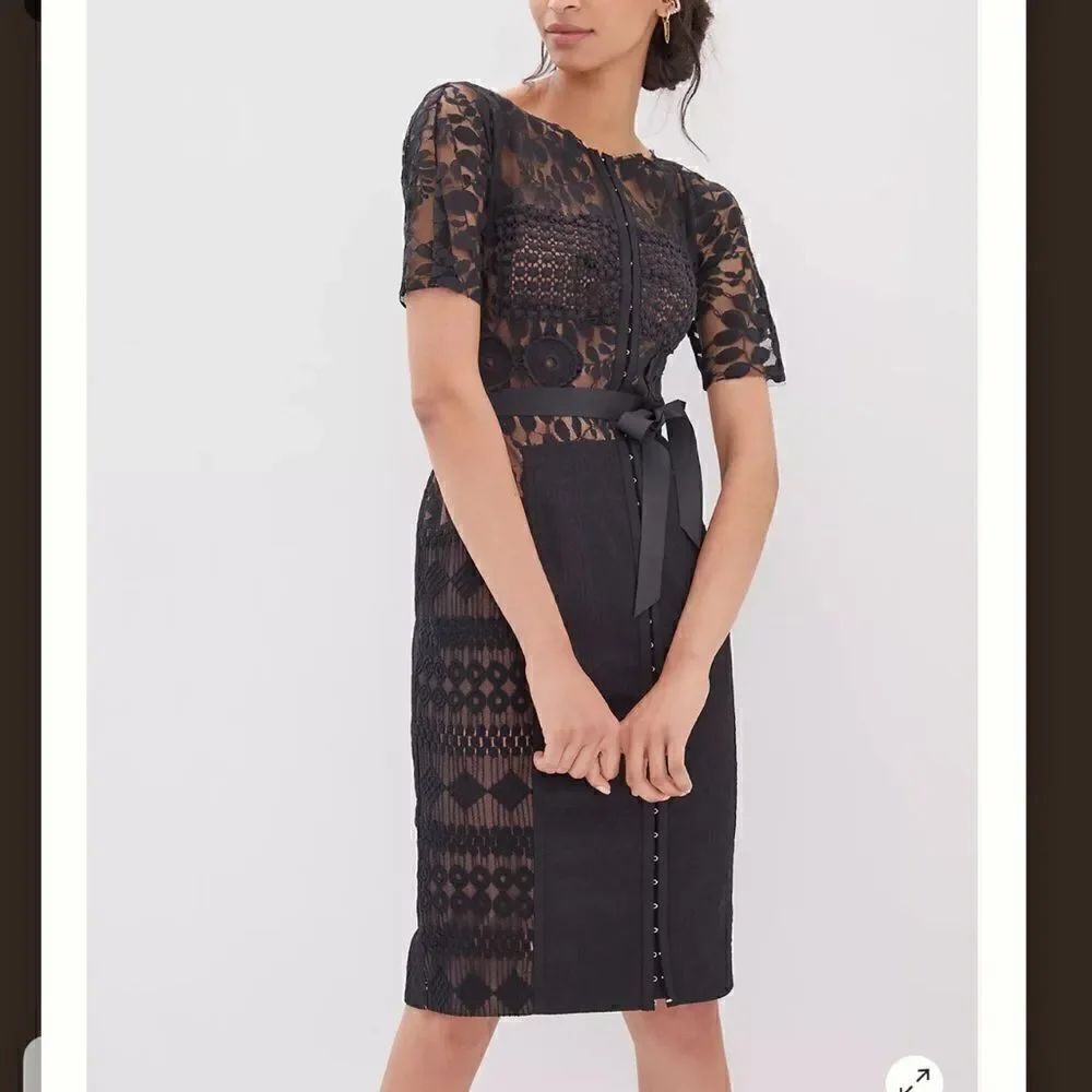 New Byron Lars Anthropologie Carissima Sheath Dress Size 4